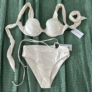 NWT WeWoreWhat off-white bikini